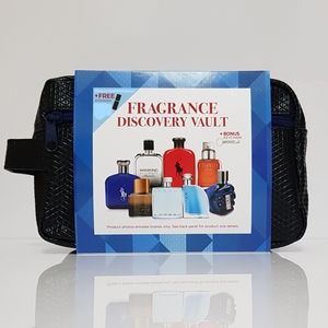 Men's Fragrance Discovery Vault in Travel Bag with Bonus Atomizer and Keychain
